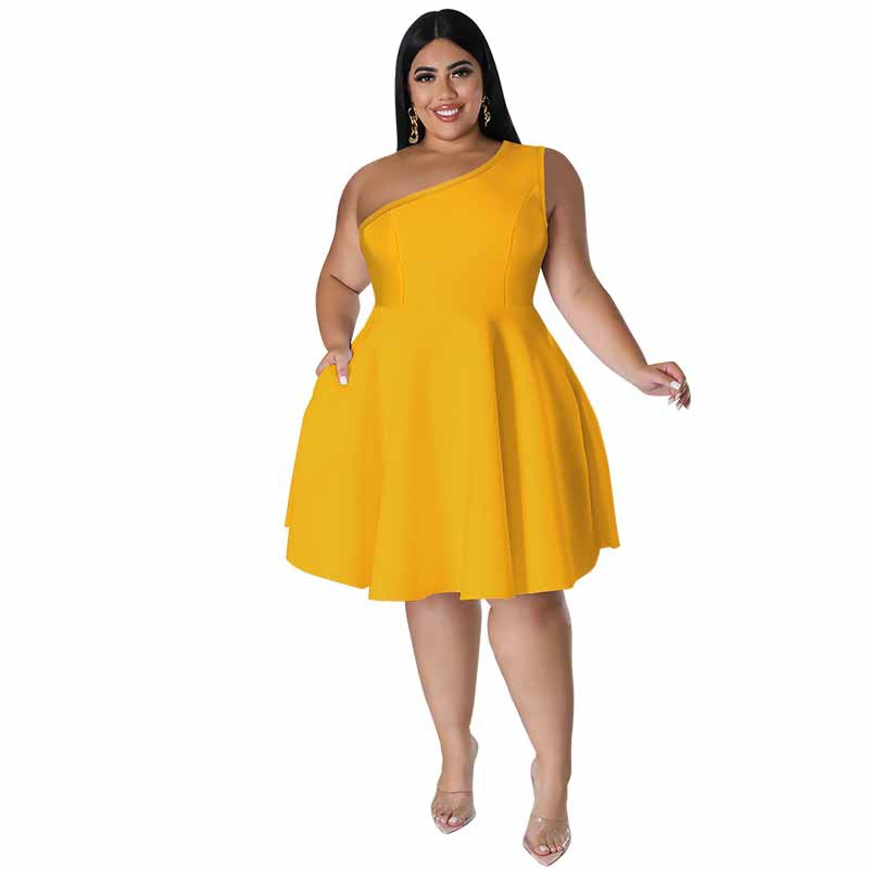 Womens Multi-color Flared Sleeveless Formal Dress