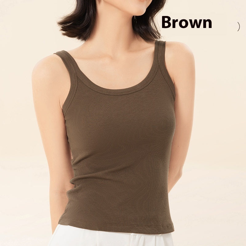 Sports Vest Women's Chest Pad Inner Wear One-piece Underwear