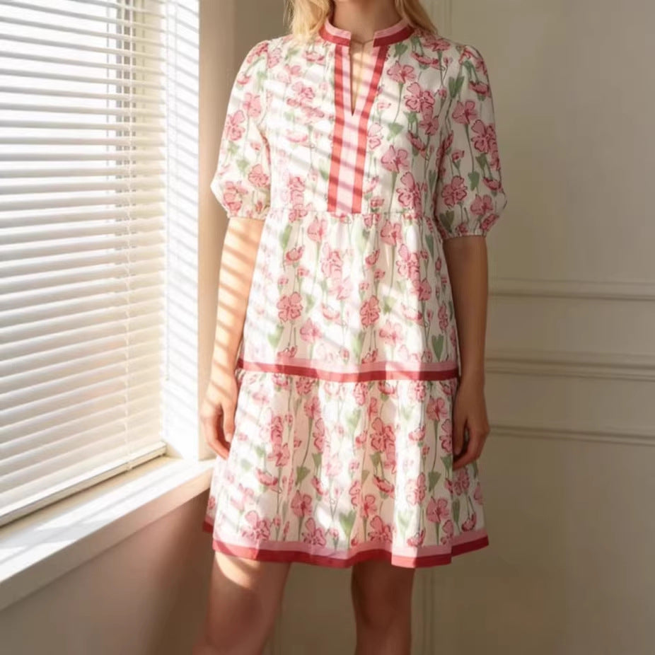 Fashionable Casual Long Loose-fit Retro Princess Dress