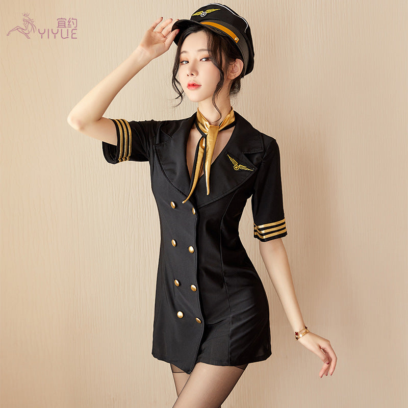 Underwear Stewardess Uniform Slim Fit Performance Set