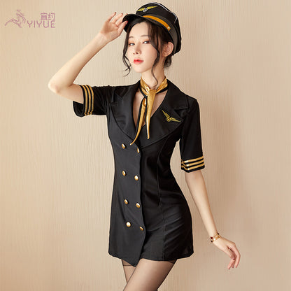Underwear Stewardess Uniform Slim Fit Performance Set