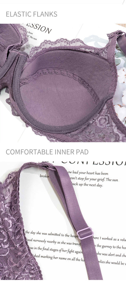 Lace CD Large Size Bra Underwear Gathered And Comfortable