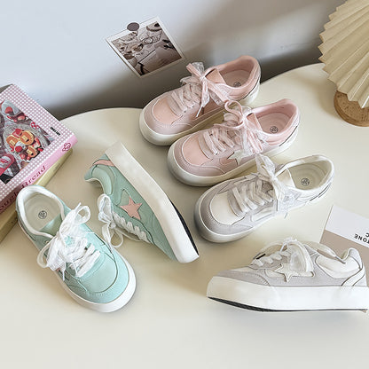 Spring New With Skirt Original Niche All-matching Star Shoes