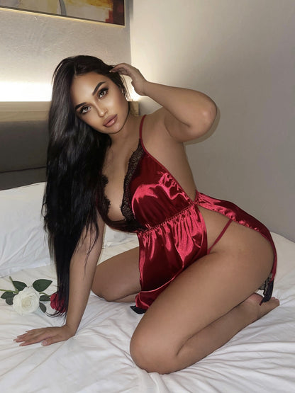 European And American Sexy See-through Sling Dress Sexy Underwear