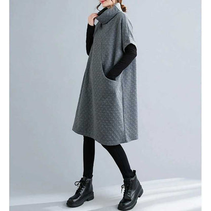 Womens Long-Sleeve Vest Dress Coat
