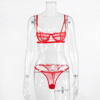 Lace Chest-wrapped See-through Underwear
