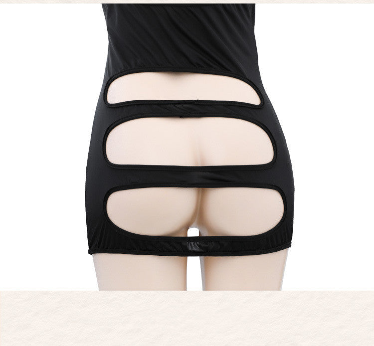 Underwear Stripping Hips Naked Back Halter Secretary Uniforms