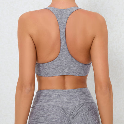 Nude Feel Sports Underwear Shockproof Push-up Strap Yoga Bra