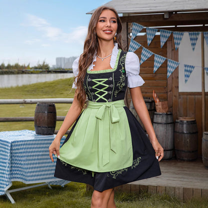 Bavarian Traditional Womens Dress For The Munich Oktoberfest