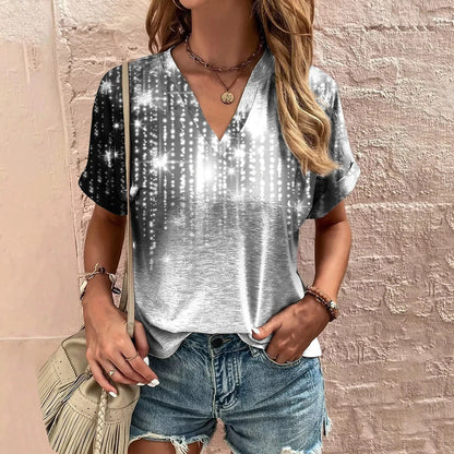 Summer Fashion Leopard Print Casual T-shirt