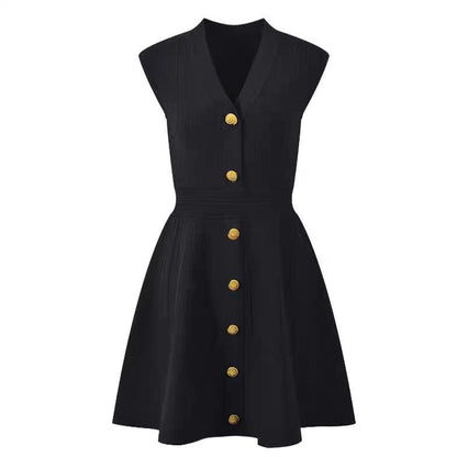 Summer Ribbed Mini Skirt Figure-flattering Bodycon Dress