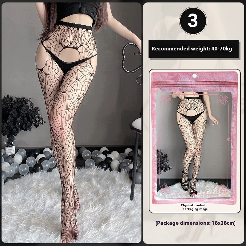 Underwear Large Size Female Stocking Hollow Out Garter Belt