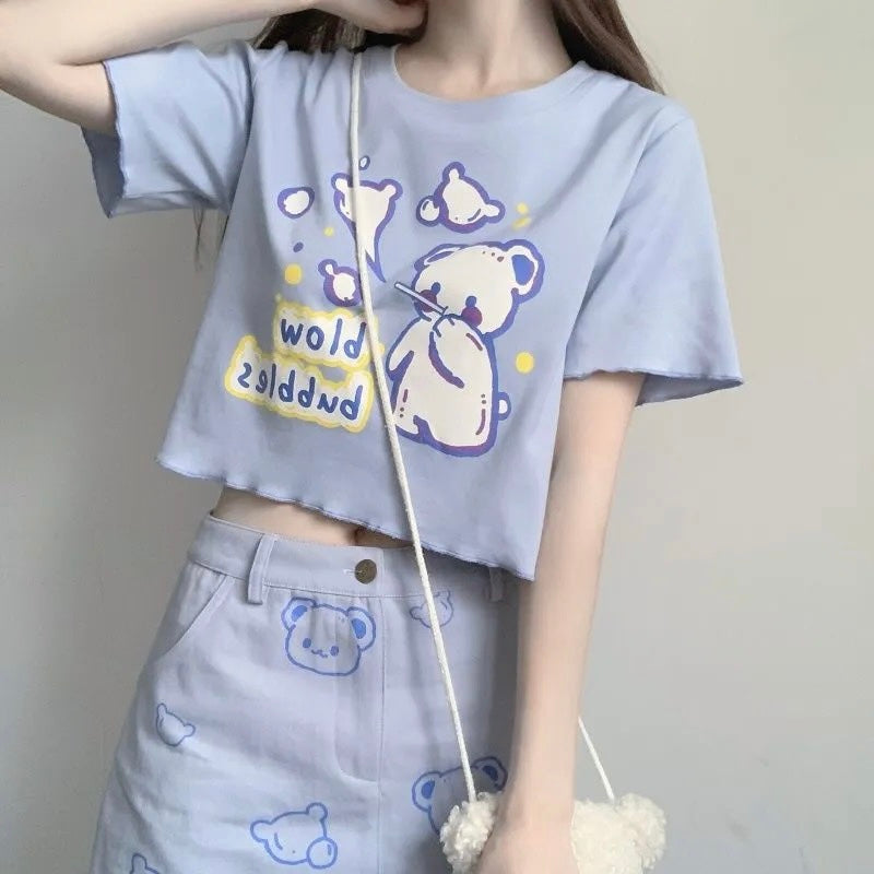 Girl Sweet Jk Soft Sister Bm Short Top Clothes Japanese