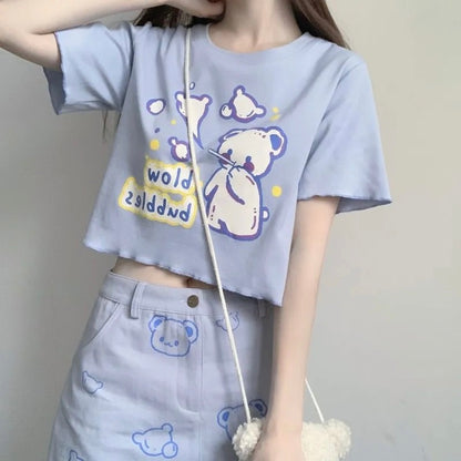 Girl Sweet Jk Soft Sister Bm Short Top Clothes Japanese