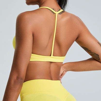 Seamless Sports Underwear Women's H-shaped Beauty Back Yoga Bra