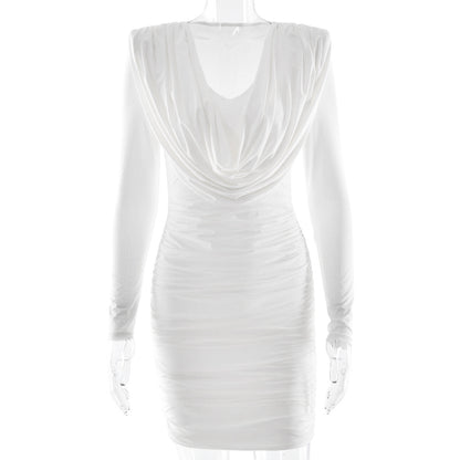 New V-neck Pure Yet Seductive Style Sexy And Elegant Bodycon Dress