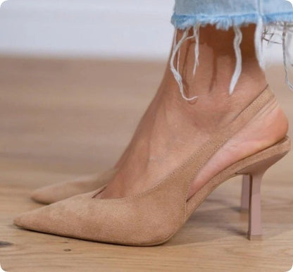 Women's Fashion Pointed Plus Size Slip-on High Heels