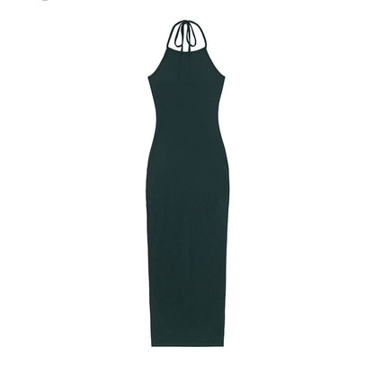 Womens Sexy Backless Split Dress From Europe And The US