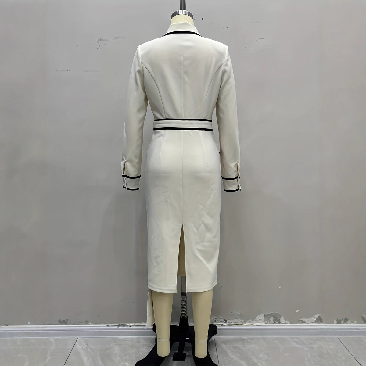 European And American French-inspired Chic Autumnal Long Shirt Dress For The Fashion-forward