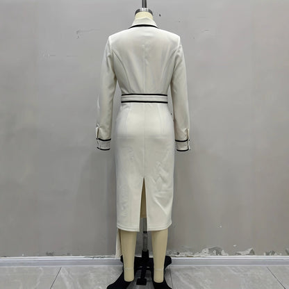 European And American French-inspired Chic Autumnal Long Shirt Dress For The Fashion-forward