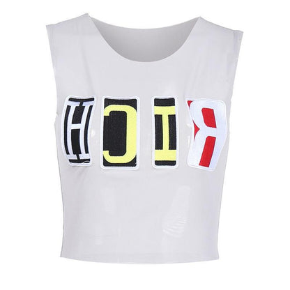 Street Style Women's Hot Girl Slim-fit Letters Vest Top