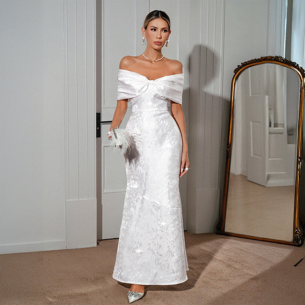 French-style Elegant Socialite-inspired Tube Dress For Women