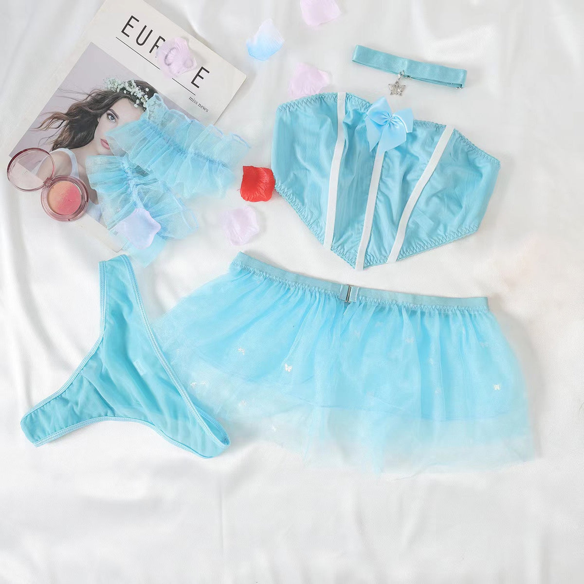 Women's Gauze Skirt Underwear Suit
