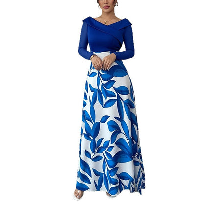 New Stylish Elegant Retro-inspired Casual Loose-fit Printed Dress