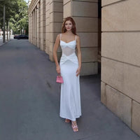 Elegant Flattering Mesh Embellished Slip Dress