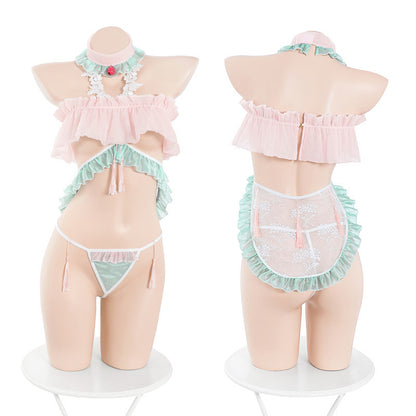 Underwear Antique Style Soft And Adorable Three-in-One Han Chinese Clothing Suits