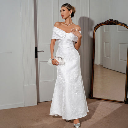 French-style Elegant Socialite-inspired Tube Dress For Women