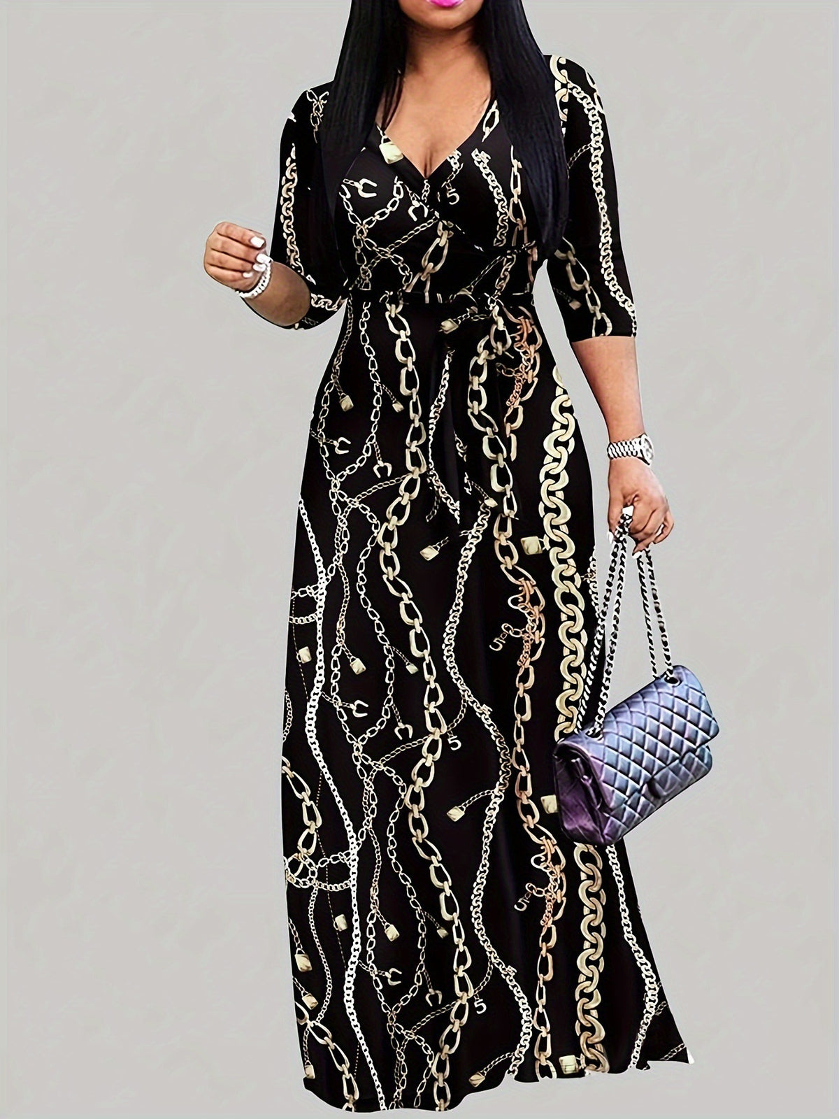 Stylish And Minimalist Lace Up Dress For Women