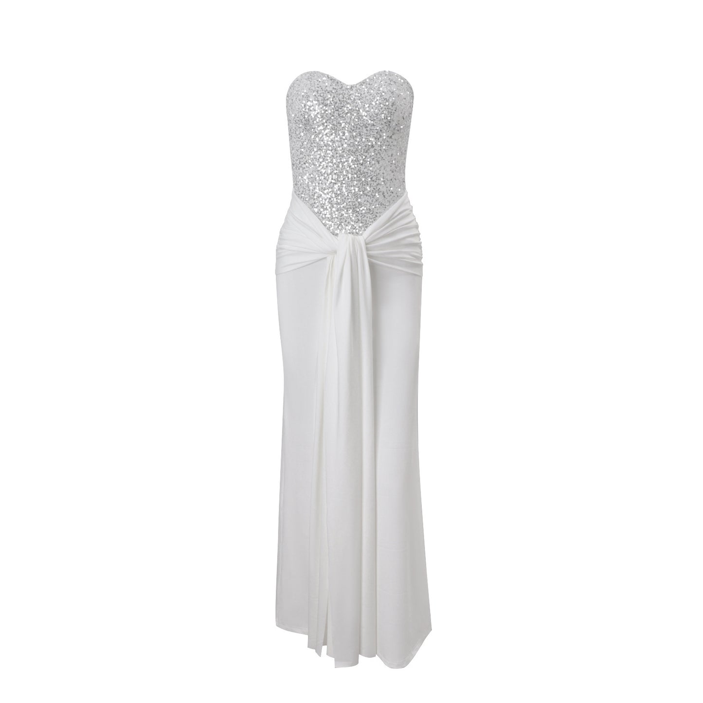 Womens Sexy Bandage Dress Adorned With Sparkling Rhinestones And Delicate Spaghetti Straps