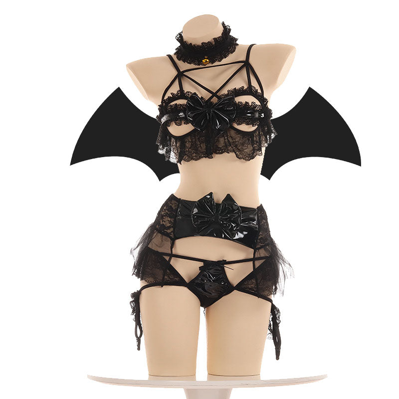 Underwear Uniform Seductive Passion Female Hollow Neck Ring