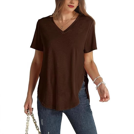 Women's Top Fashion Casual Short Sleeve