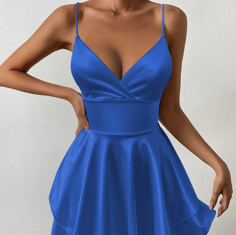 V-neck Slip Dress For Women Figure-flattering For Summer