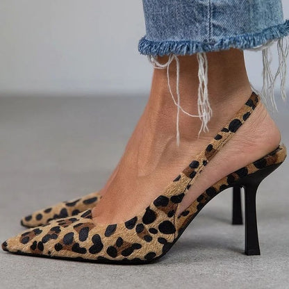 Women's Fashion Pointed Plus Size Slip-on High Heels