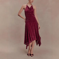Alluring Feminine Off-shoulder Irregular Party Dress