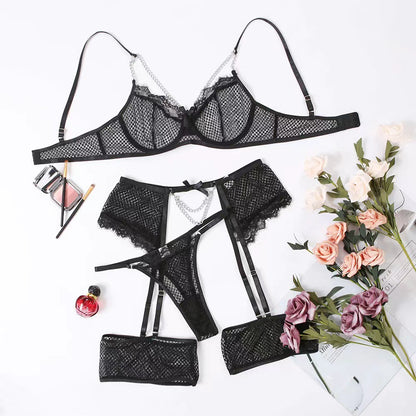Women's Fashion Grid Stitching Underwear