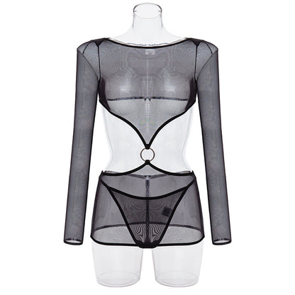 Summer New Comfortable Sheer Mesh Underwear Two-piece