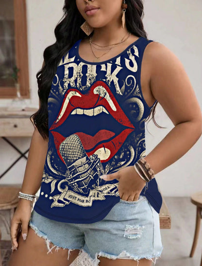 3D Printed Casual Sleeveless Vest