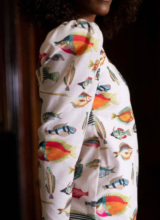 Fish-patterned Dress