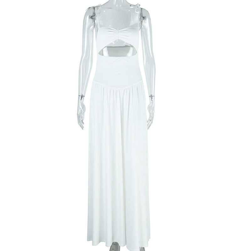 Strapless Off The Shoulder Sleeveless Maxi Dress