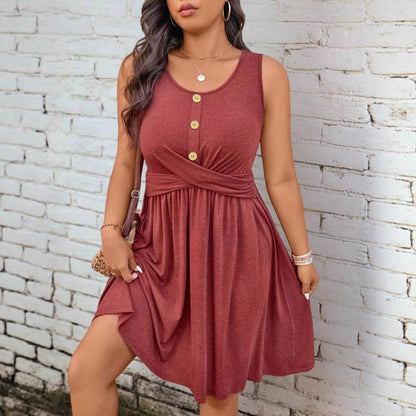 Sleek And Stylish Button-up Dress For Women