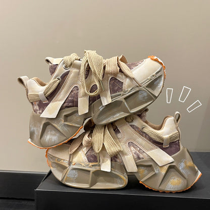 Doodle Platform Elevating Platform Shoes Daddy Shoes