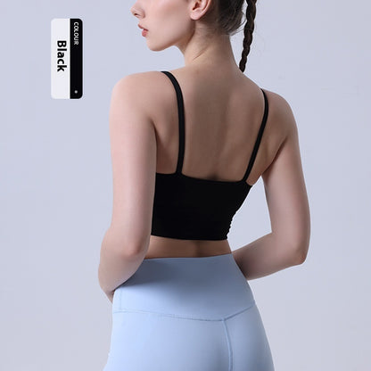 Nude Feel U-shaped Beauty Back Exercise Underwear Female Spaghetti Strap