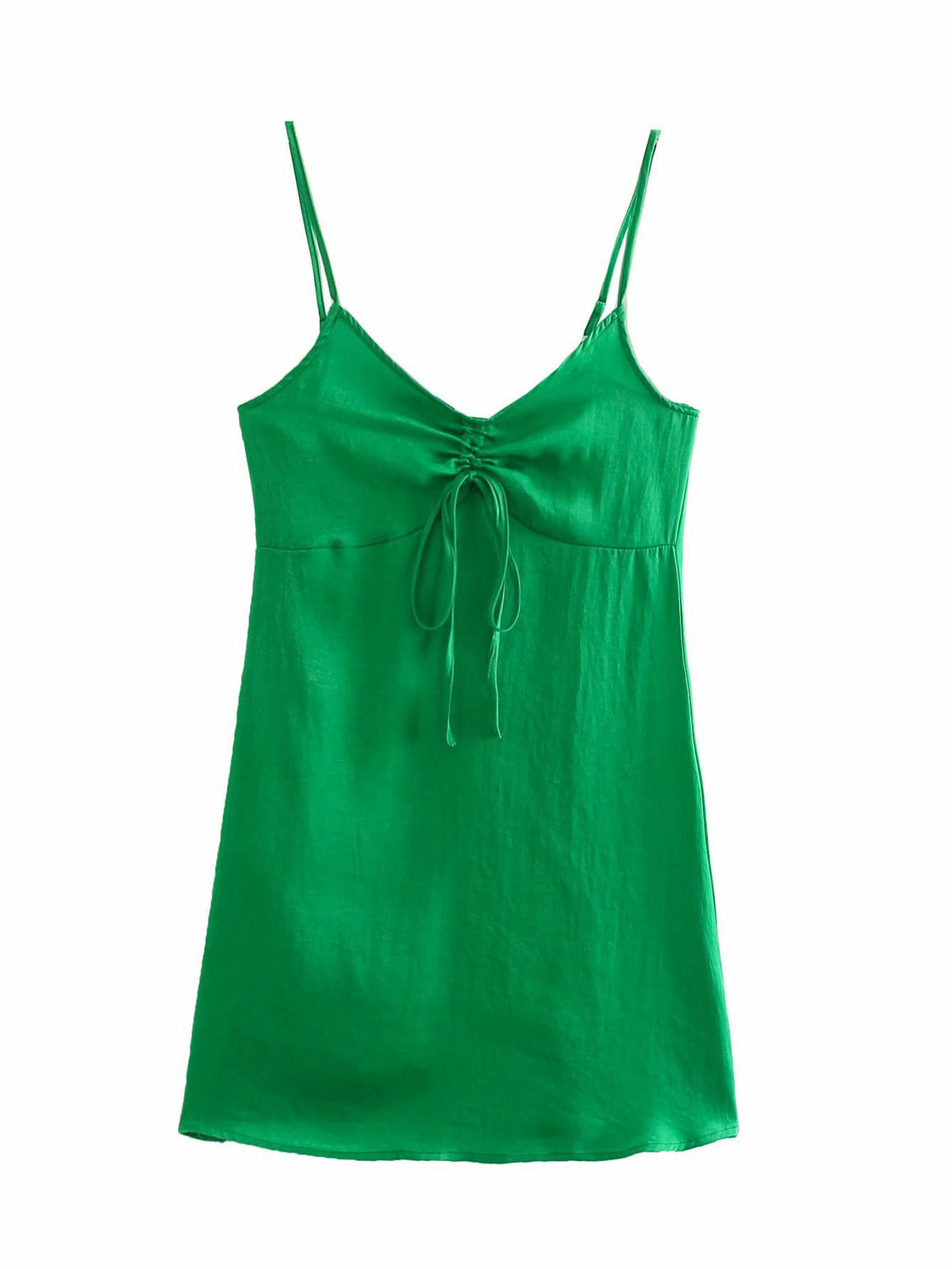 New Women's Temperament Silk Satin Texture Underwear Style Suspender Dress