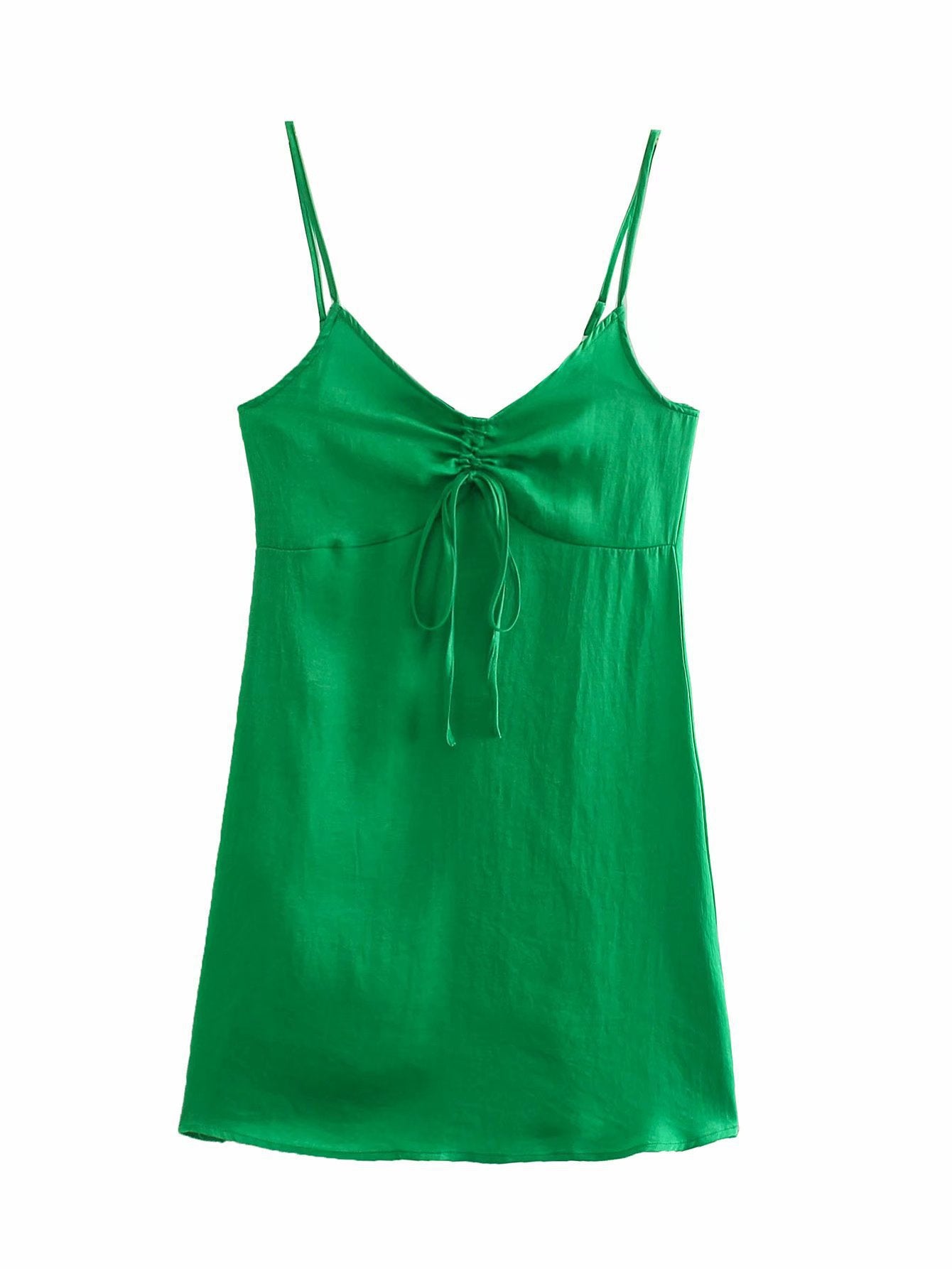 New Women's Temperament Silk Satin Texture Underwear Style Suspender Dress