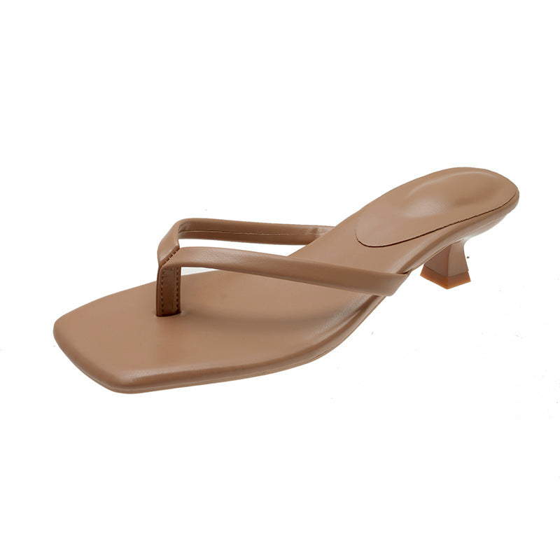 Fashionable Flip-Flops With High Heels