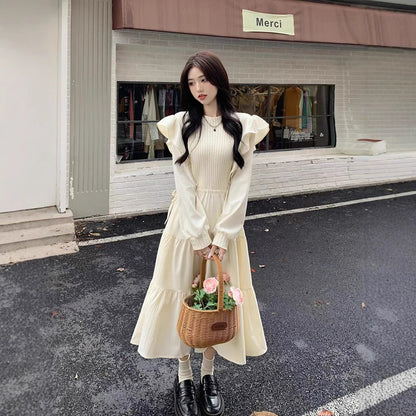 French-style Ethereal Ruffled Dress
